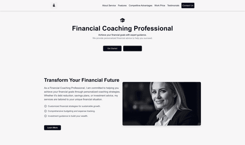 financial-coaching-professional-website-template