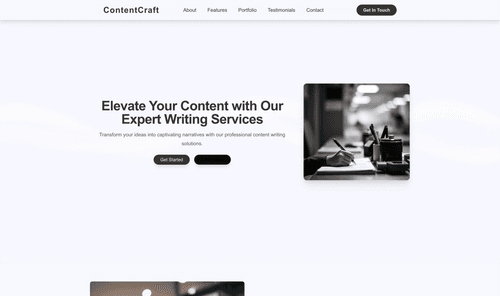 content-writer-website-template