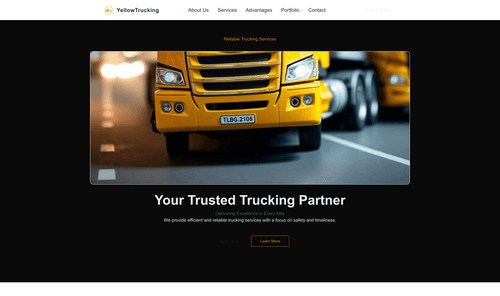 trucking-company-yellow-website-template