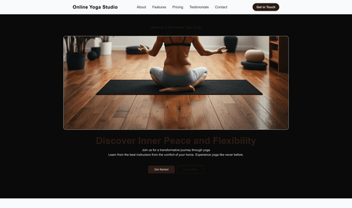 online-yoga-studio-website-template