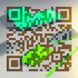 Flat-lay of a blank smartphone beside a modern green pickaxe prop.