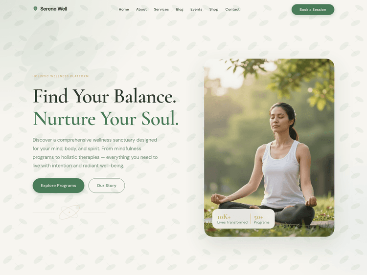 wellness-website-template