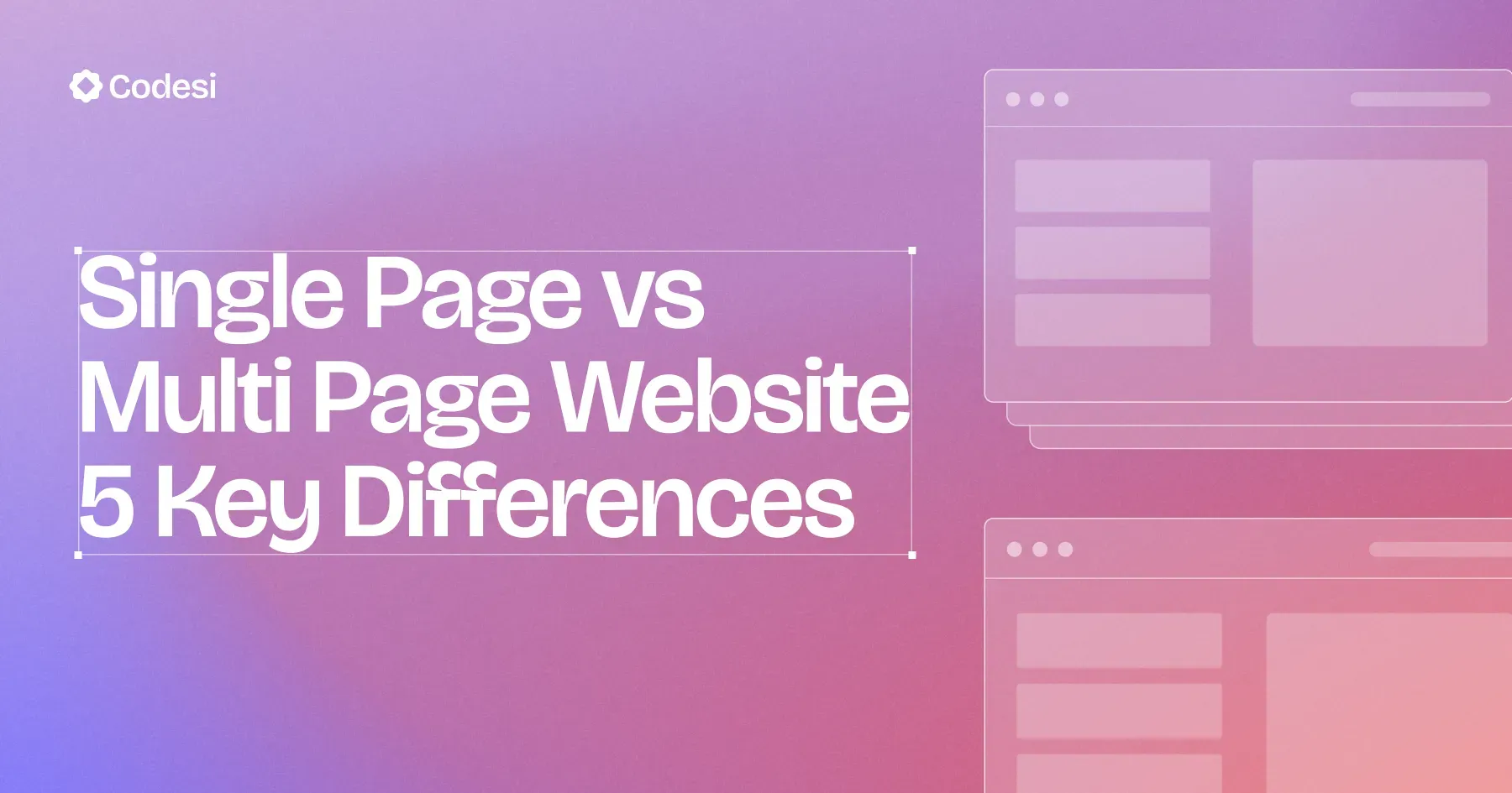 Single Page vs Multi Page Website - 5 Key Differences