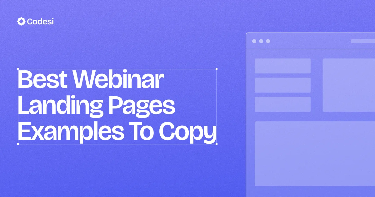20 Best Webinar Landing Page Examples To Copy [2025]