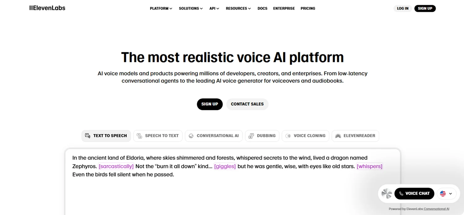 elevenlabs-homepage