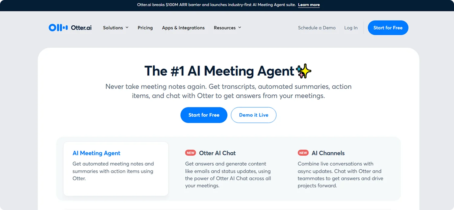 otter-ai-homepage