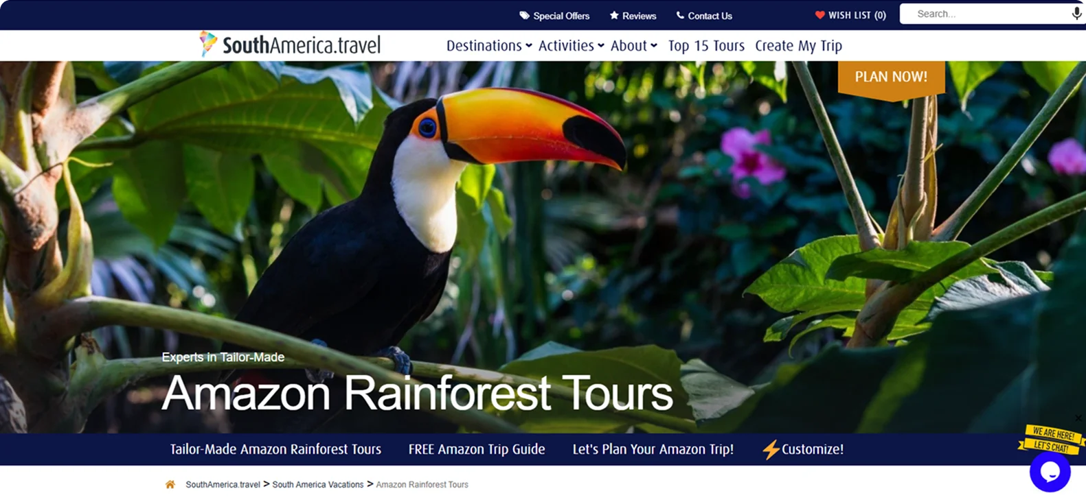 south-america-travel-page