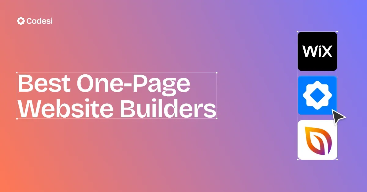 10 Best One-Page Website Builders in 2025