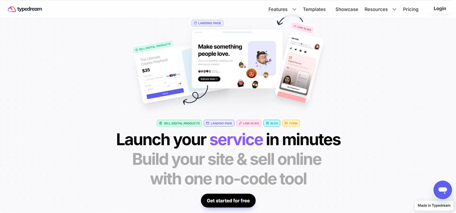 typedream-homepage