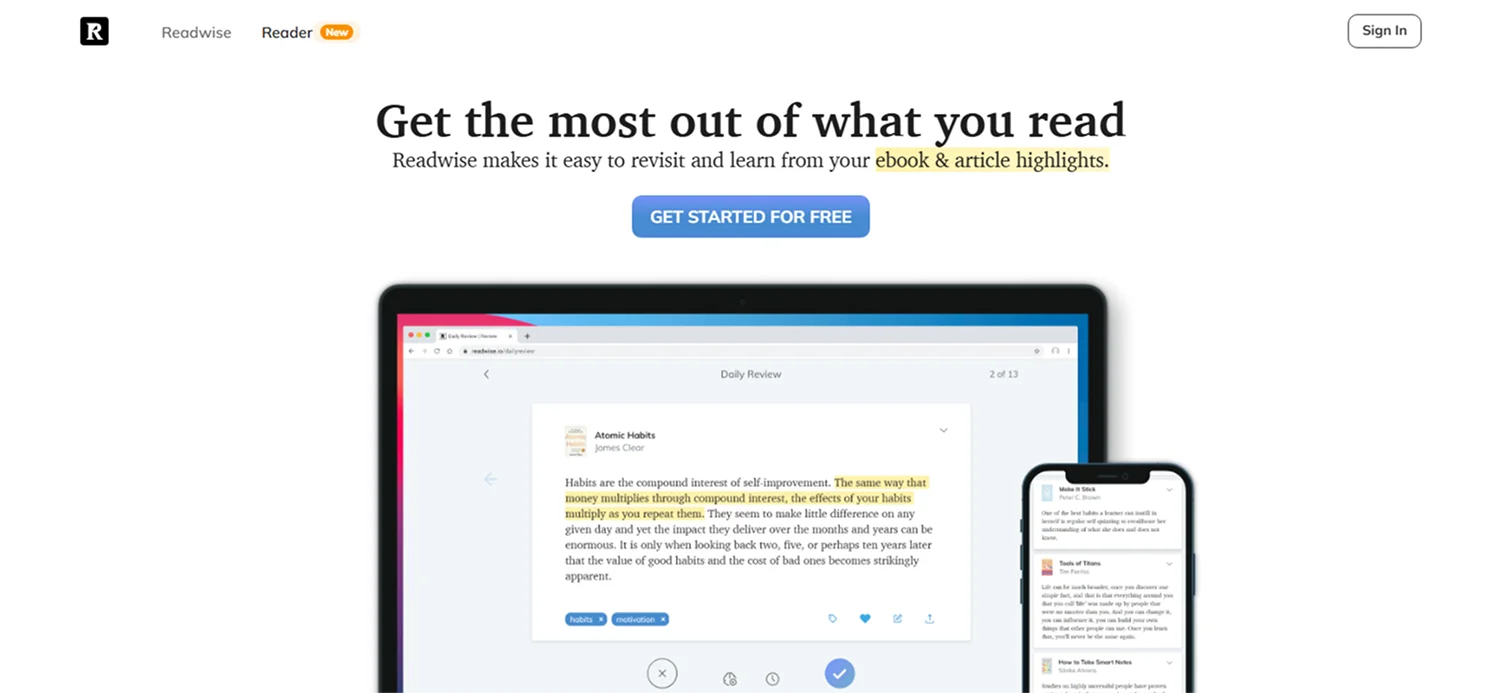 readwise-homepage