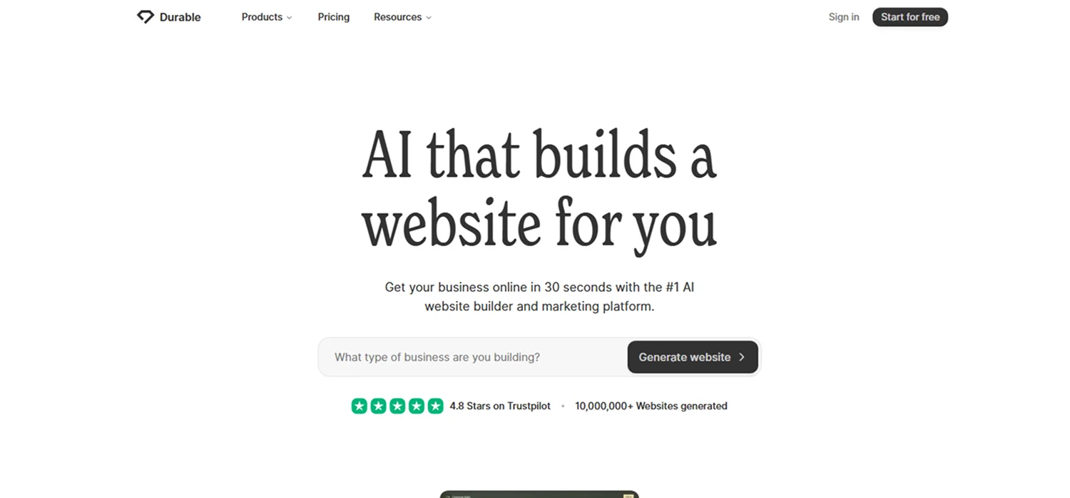 durable-homepage