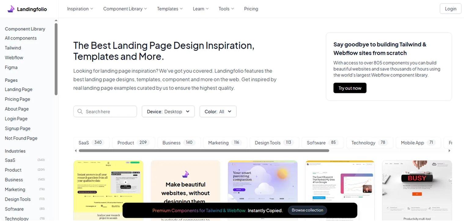 landingfolio-homepage