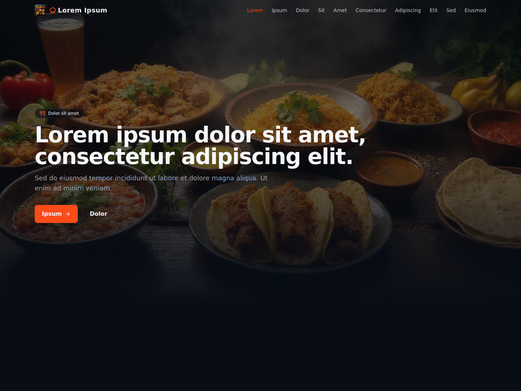 Mexican Restaurant Website Template